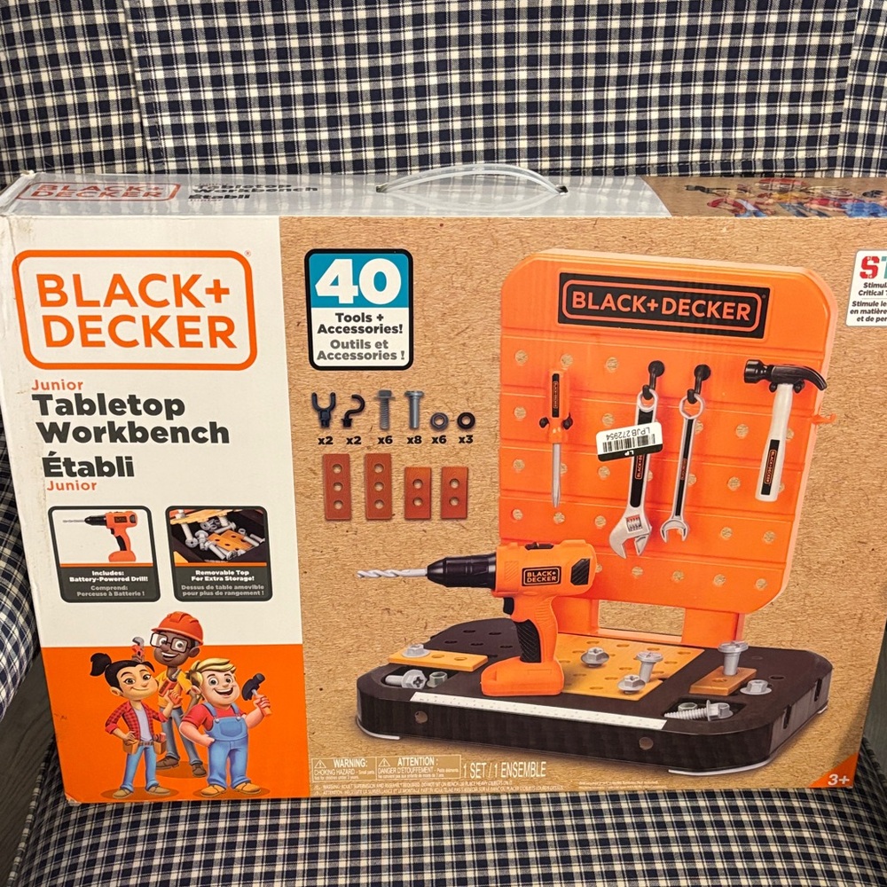 Black & Decker Kids Tool Set with Orange and Black Design